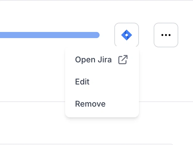Jira linking dialog for test runs with domain configuration options