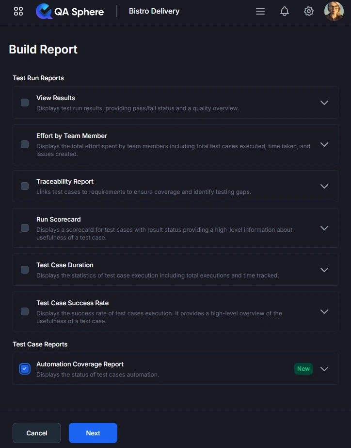 generating automation report