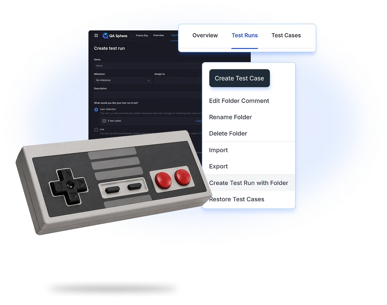 Creating a test run from a folder query